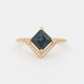 0.64 ct Sapphire Nestled Pavé Ring