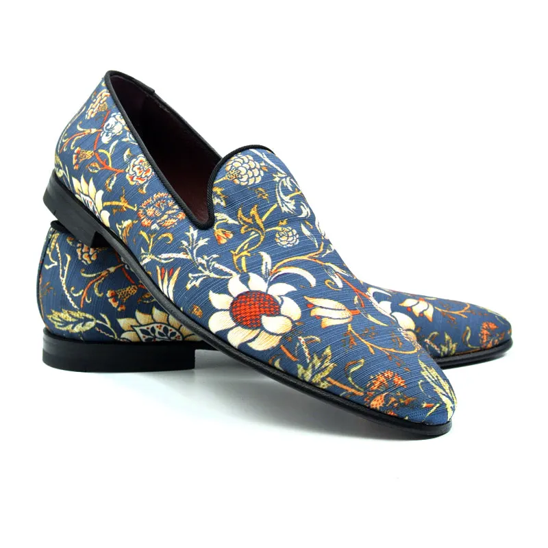 10-516-BLU FANTASIA Floral Slip On, Blue