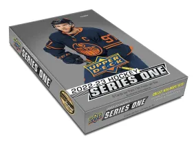 2022/23 Upper Deck Series 1 Hockey Hobby Box 24 Packs Per Box, 8 Cards Per Pack