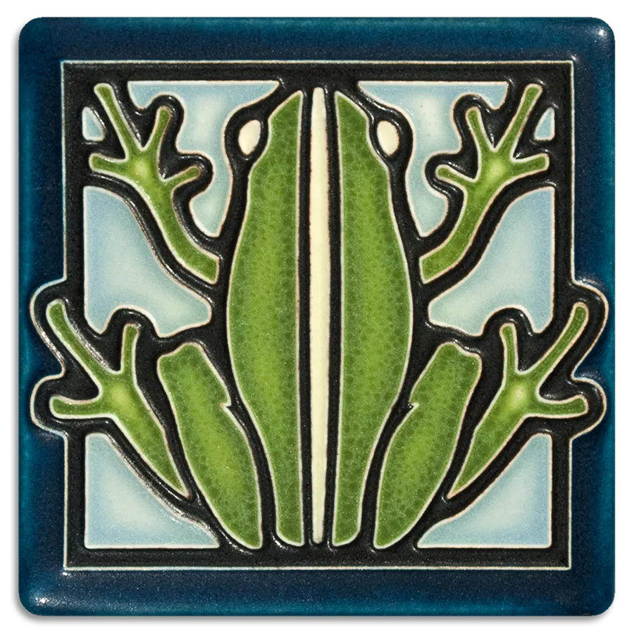 4x4 Frog Art Tile