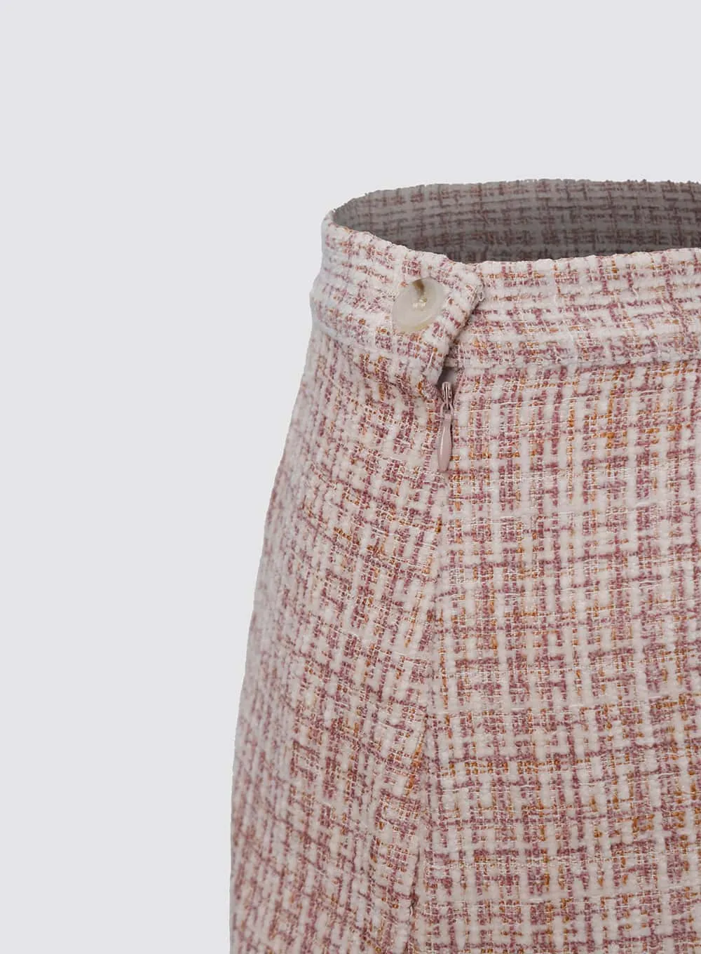 A-Line Tweed Mini Skirt IO312