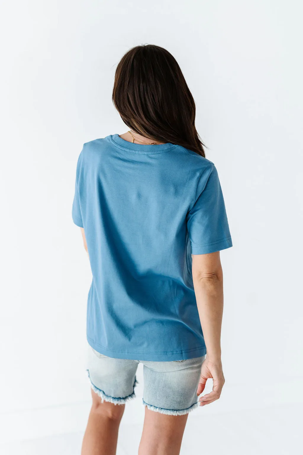 Abbie Crewneck T-Shirt in Blue