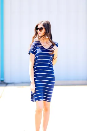 Abby Perfect V-Neck Striped Dress