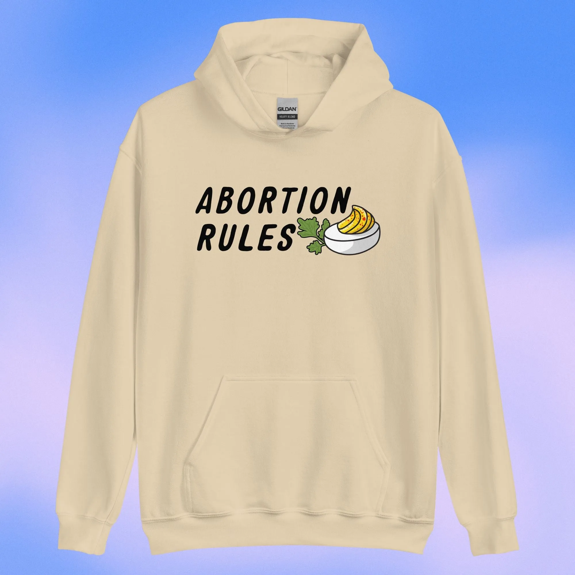 Abortion Rules Deviled Egg Crewneck Hoodie