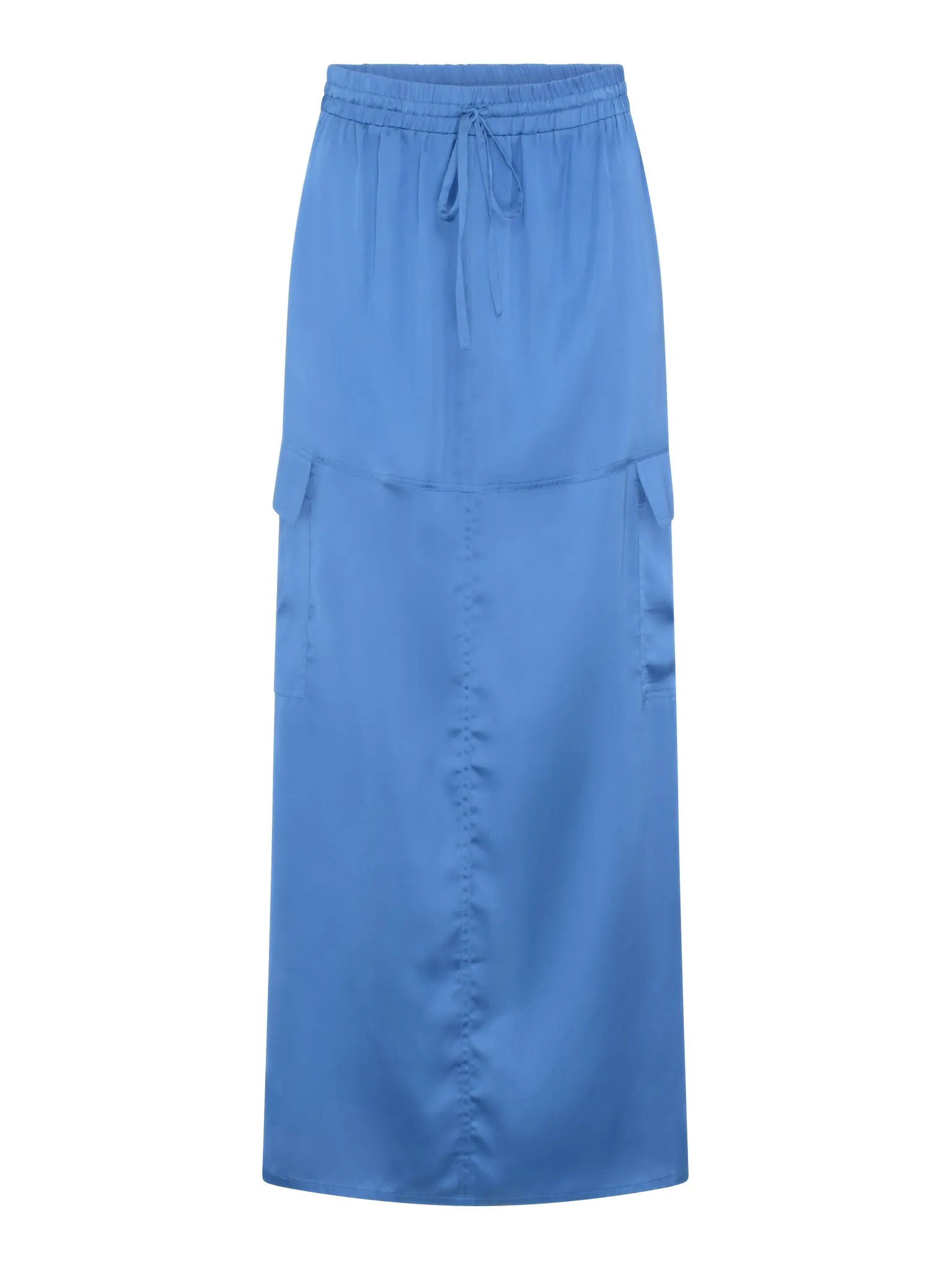 Adalyn Maxi Skirt in Light Blue