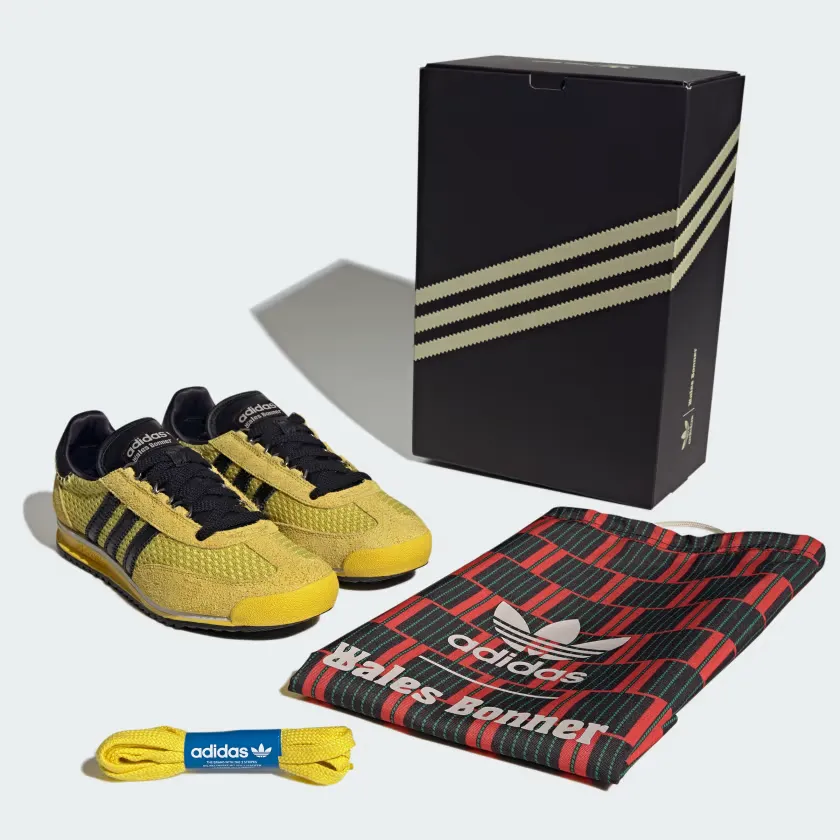 adidas x Wales Bonner SL76 Sneakers - Yellow / Bold Orange / Core Black