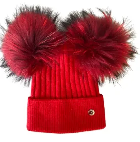 Adults Classic Double Hat Bright Red