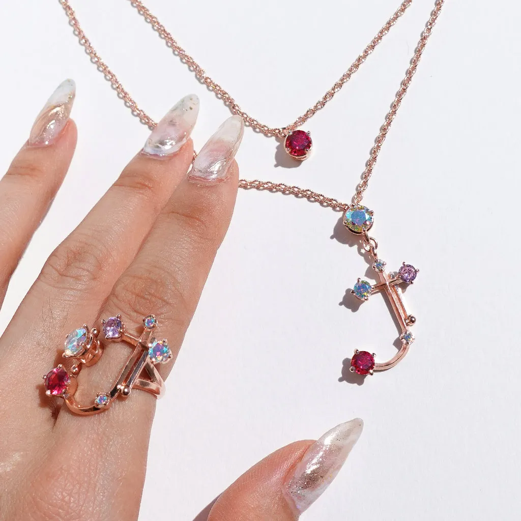 Alphabet Ring [Princess kiss/Unicorn gems]