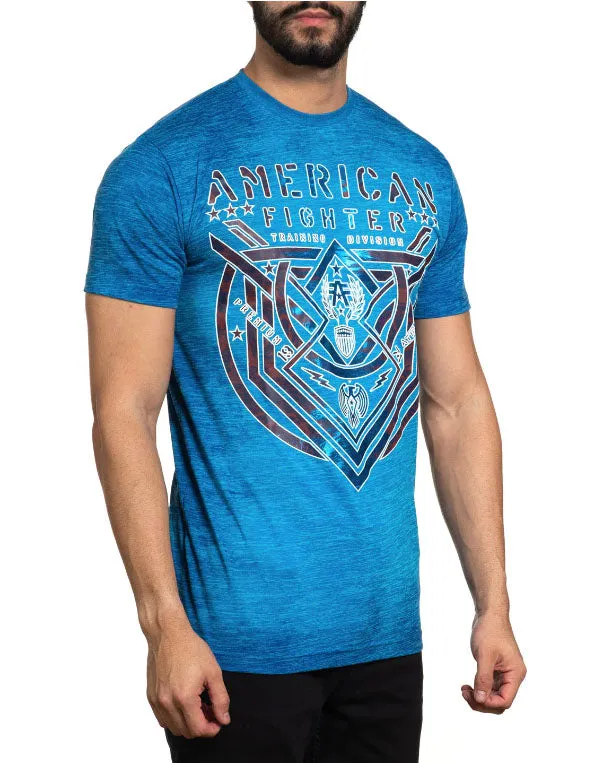 American Fighter Lost Springs T-Shirt Bissbee Blue