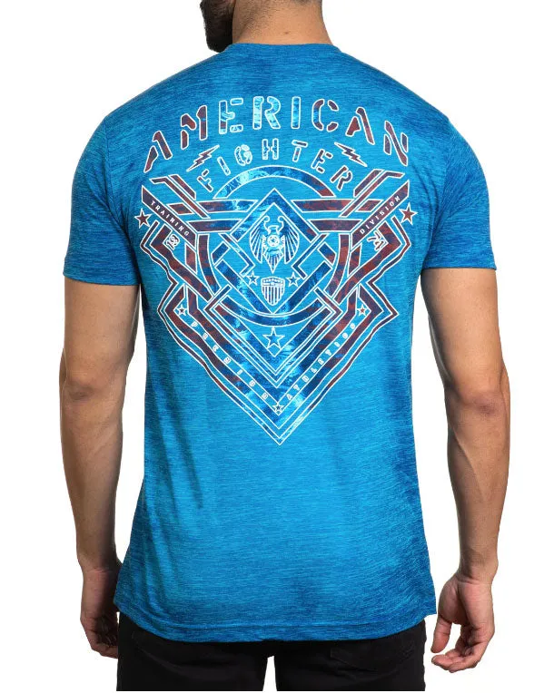 American Fighter Lost Springs T-Shirt Bissbee Blue