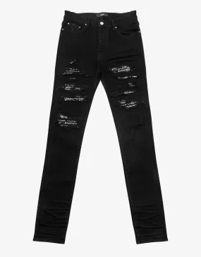 Amiri Bandana Thrasher Black Jeans