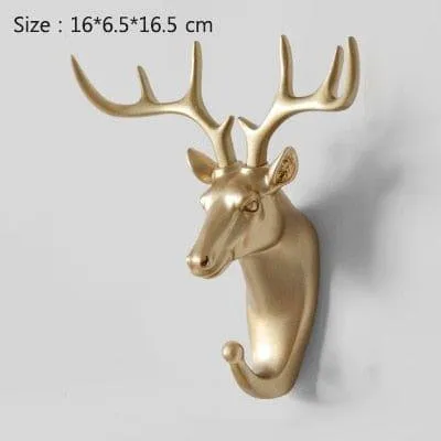 ANIMAL HEAD WALL HOOKS - 3 COLORS