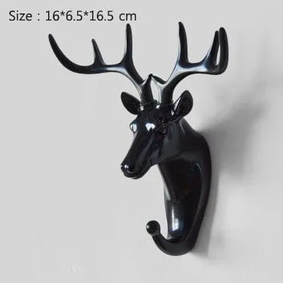 ANIMAL HEAD WALL HOOKS - 3 COLORS