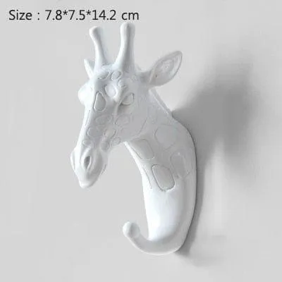 ANIMAL HEAD WALL HOOKS - 3 COLORS