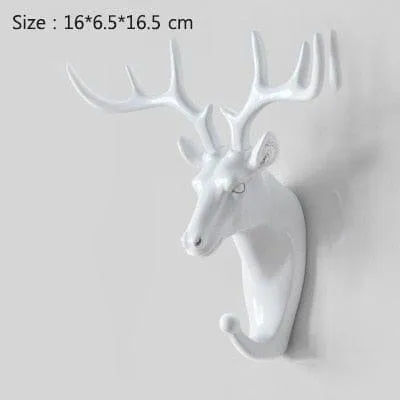 ANIMAL HEAD WALL HOOKS - 3 COLORS