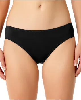 Anne Cole Women's Live in Color Classic Bikini Bottom, Black, S