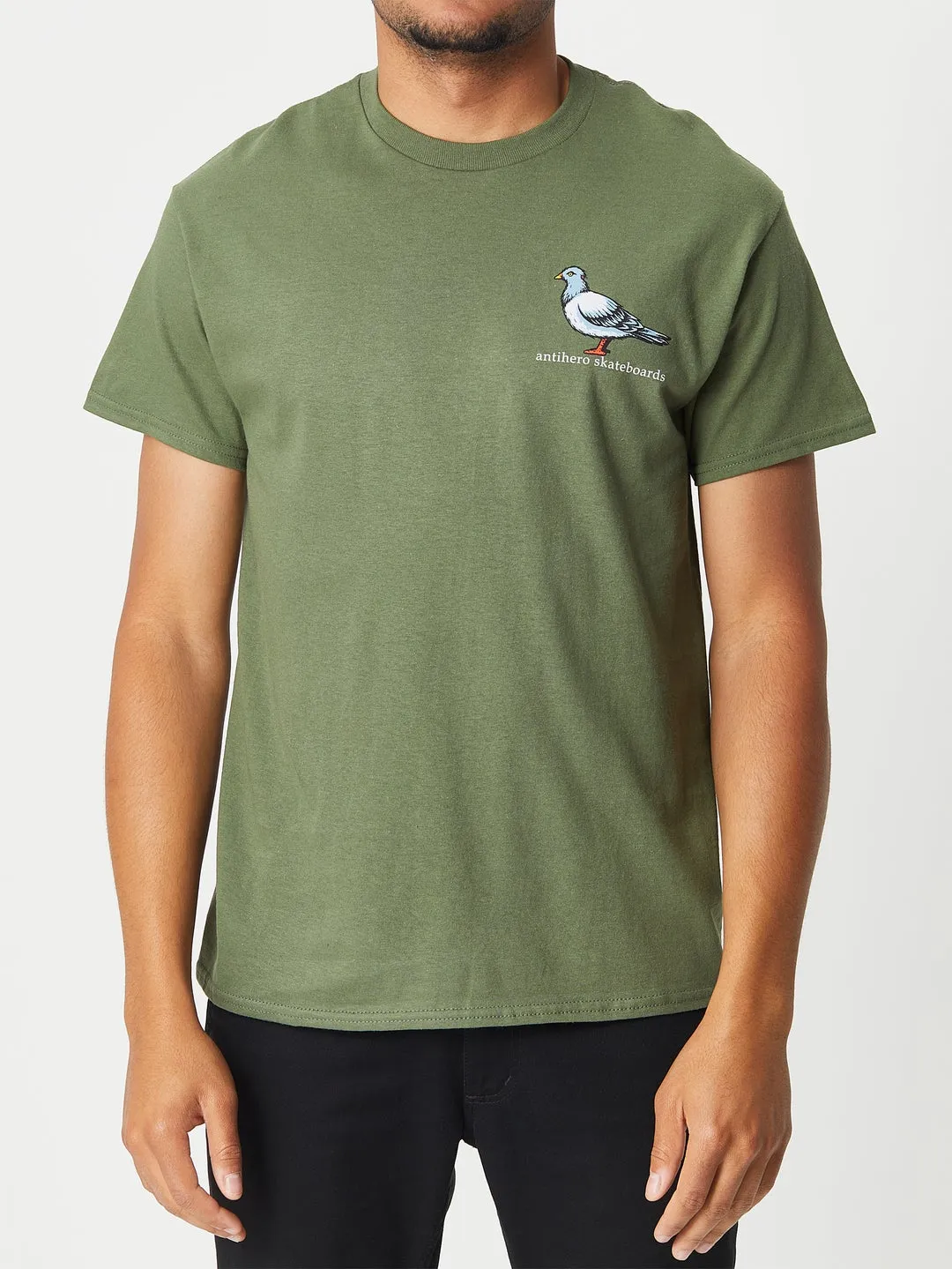 ANTIHERO LIL PIGEON SS TEE MILITARY GREEN