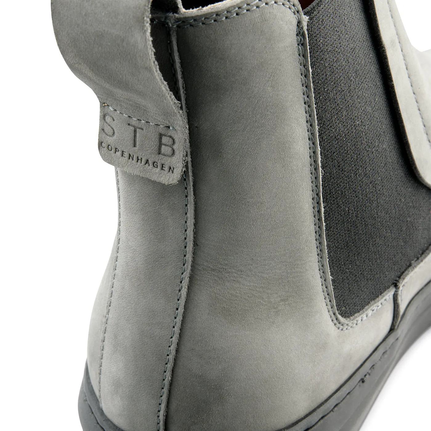 Aren nubuck chelsea støvle - GREY