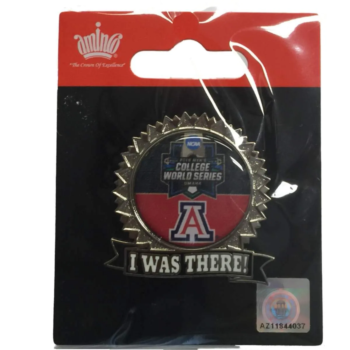 Arizona Wildcats 2016 Omaha College World Series "I Was There" Lapel Pin