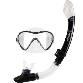 Aviator Mask and Snorkel Set - Black