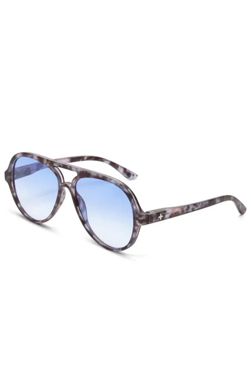 Aviator shape | Blue / Havana | Solbriller fra Okkia