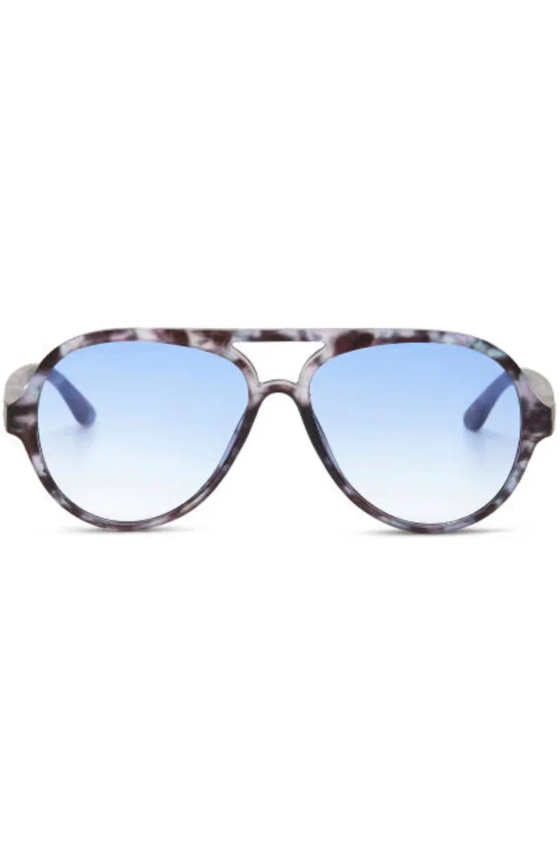 Aviator shape | Blue / Havana | Solbriller fra Okkia