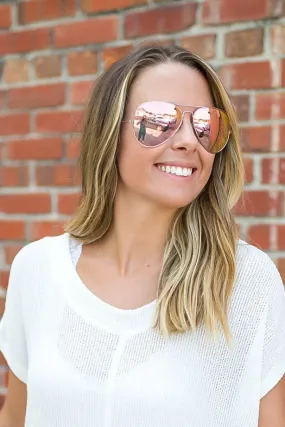 Aviator Sunglasses – Pink