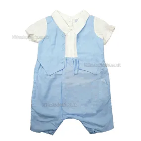 Baby Boys Romper w/Waistcoat - 0/9M - (P16506)