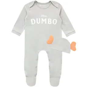 Baby Dumbo Footies and Hat Set