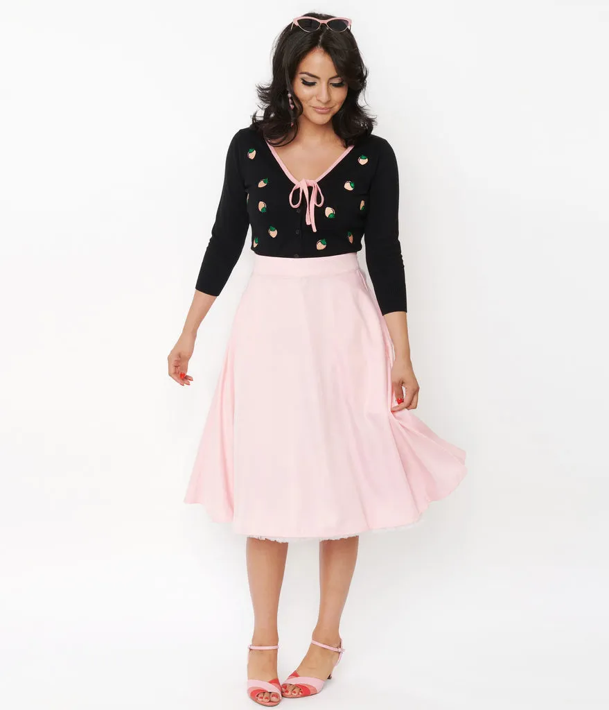 Baby Pink Vivien Swing Skirt