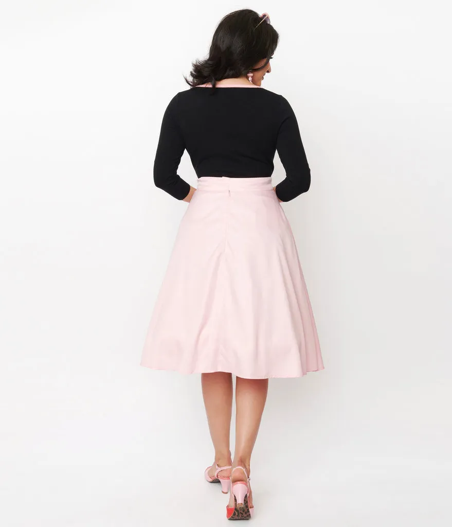 Baby Pink Vivien Swing Skirt