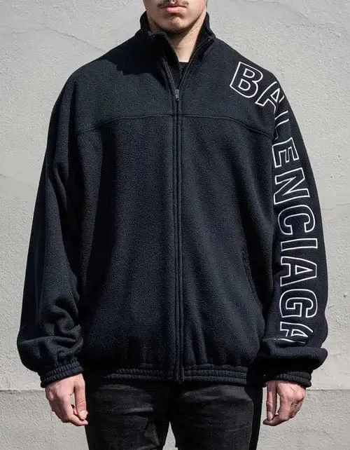 Balenciaga Black Logo Tracksuit Jacket