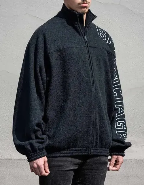 Balenciaga Black Logo Tracksuit Jacket