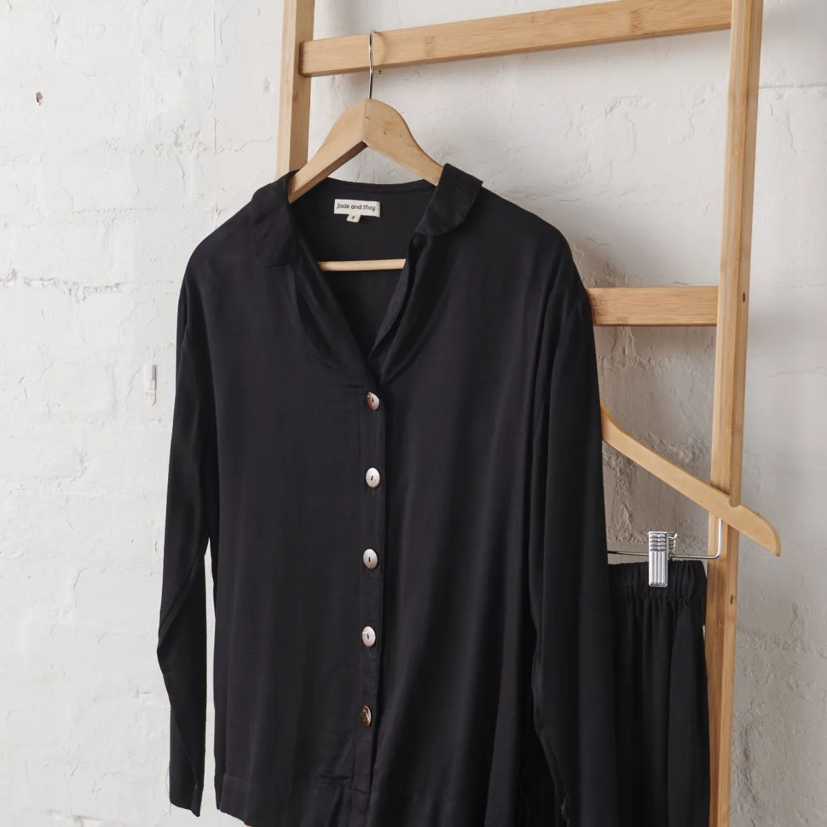 Bamboo Pyjama - Classic Set in Black