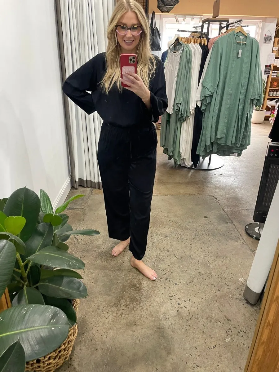 Bamboo Pyjama - Classic Set in Black