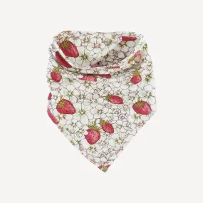 bandana bib | strawberry floral | lenzing modal