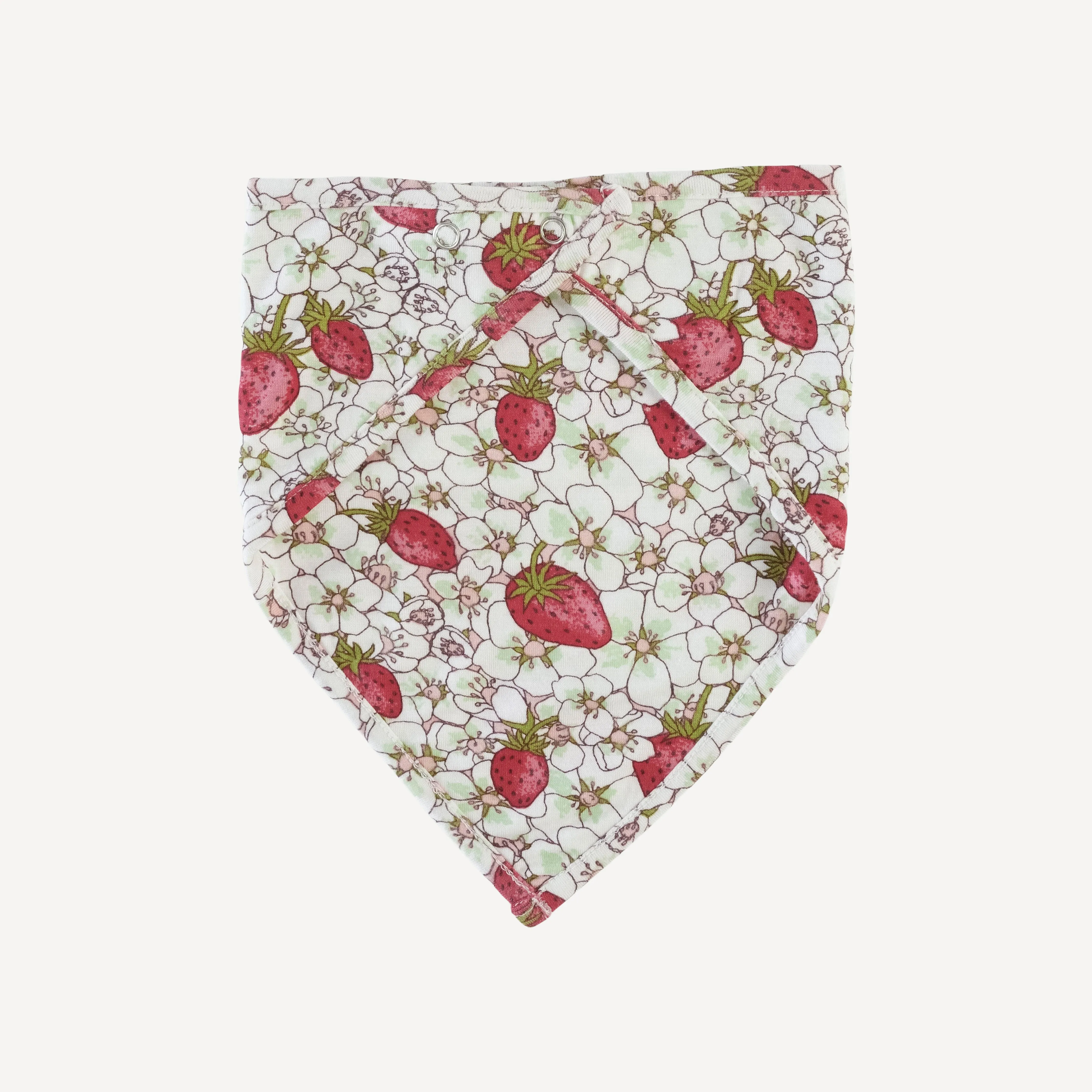 bandana bib | strawberry floral | lenzing modal