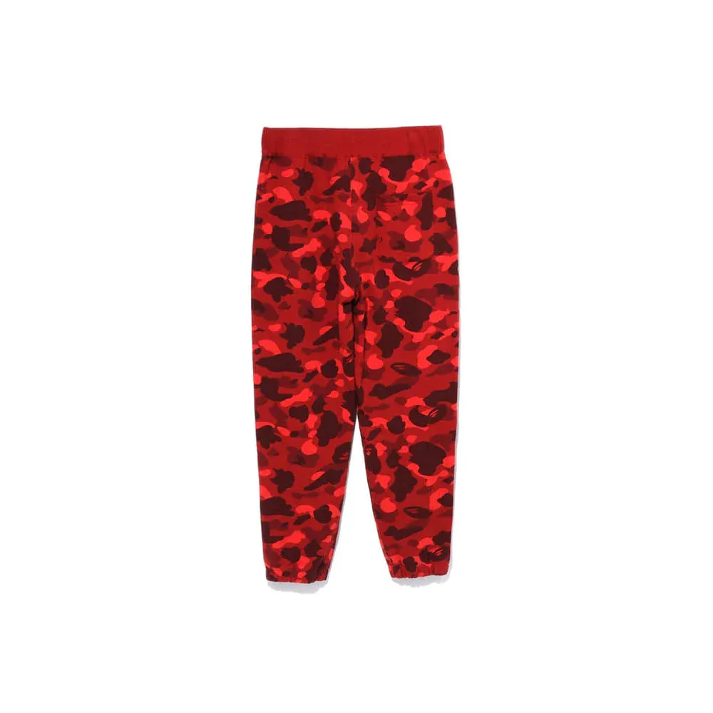 Bape Color Camo Wide Fit Sweatpants Red 001PTJ301011MRED