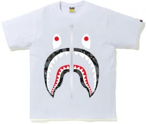 BAPE Space Camo Shark Tee (SS21) White (Size XL)