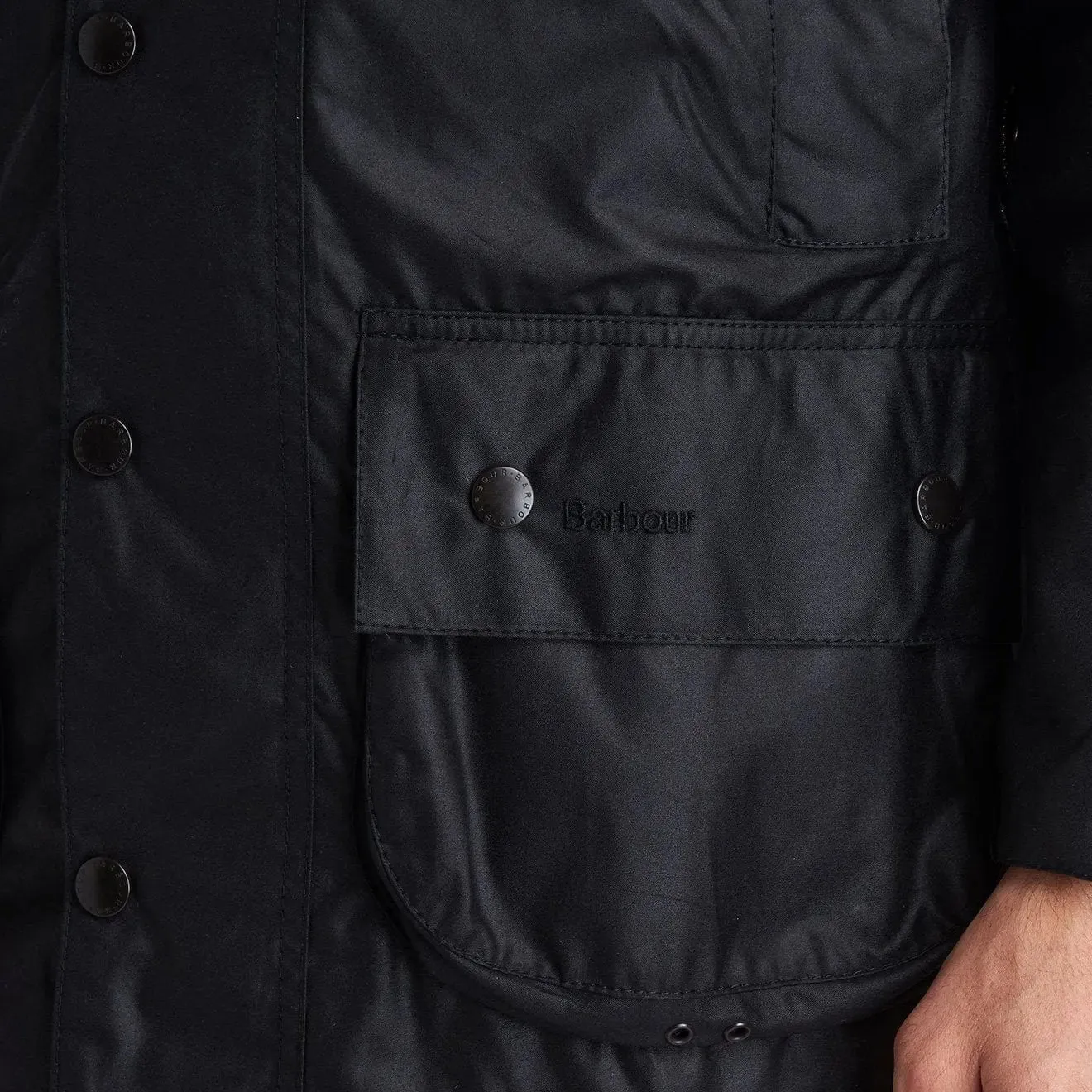 Barbour Beaufort Wax Jacket Black