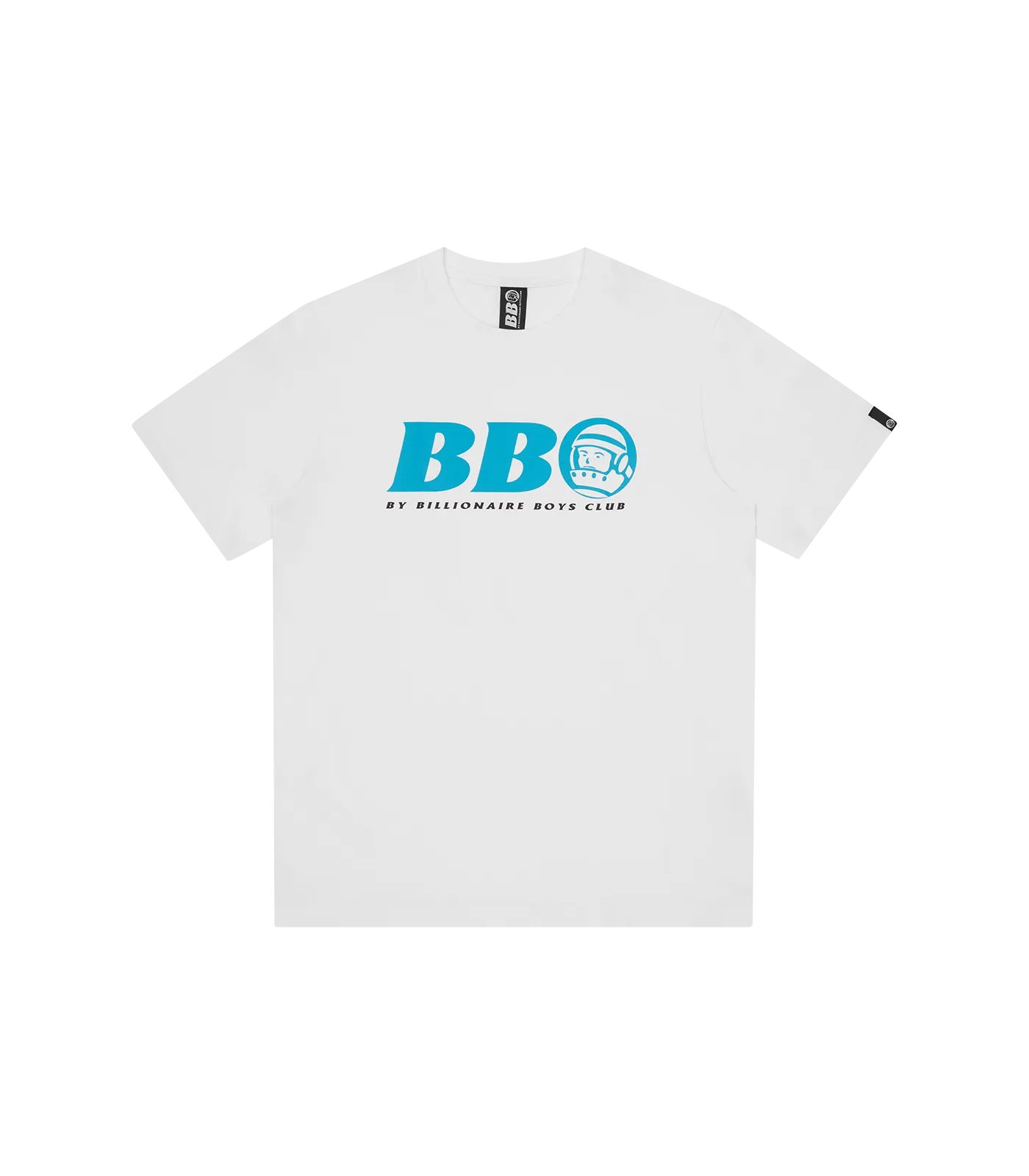 BB ASTRO T-SHIRT - WHITE/BLUE LOGO