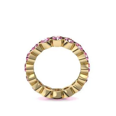 Beauty - Gelbgold 585 - Turmalin pink