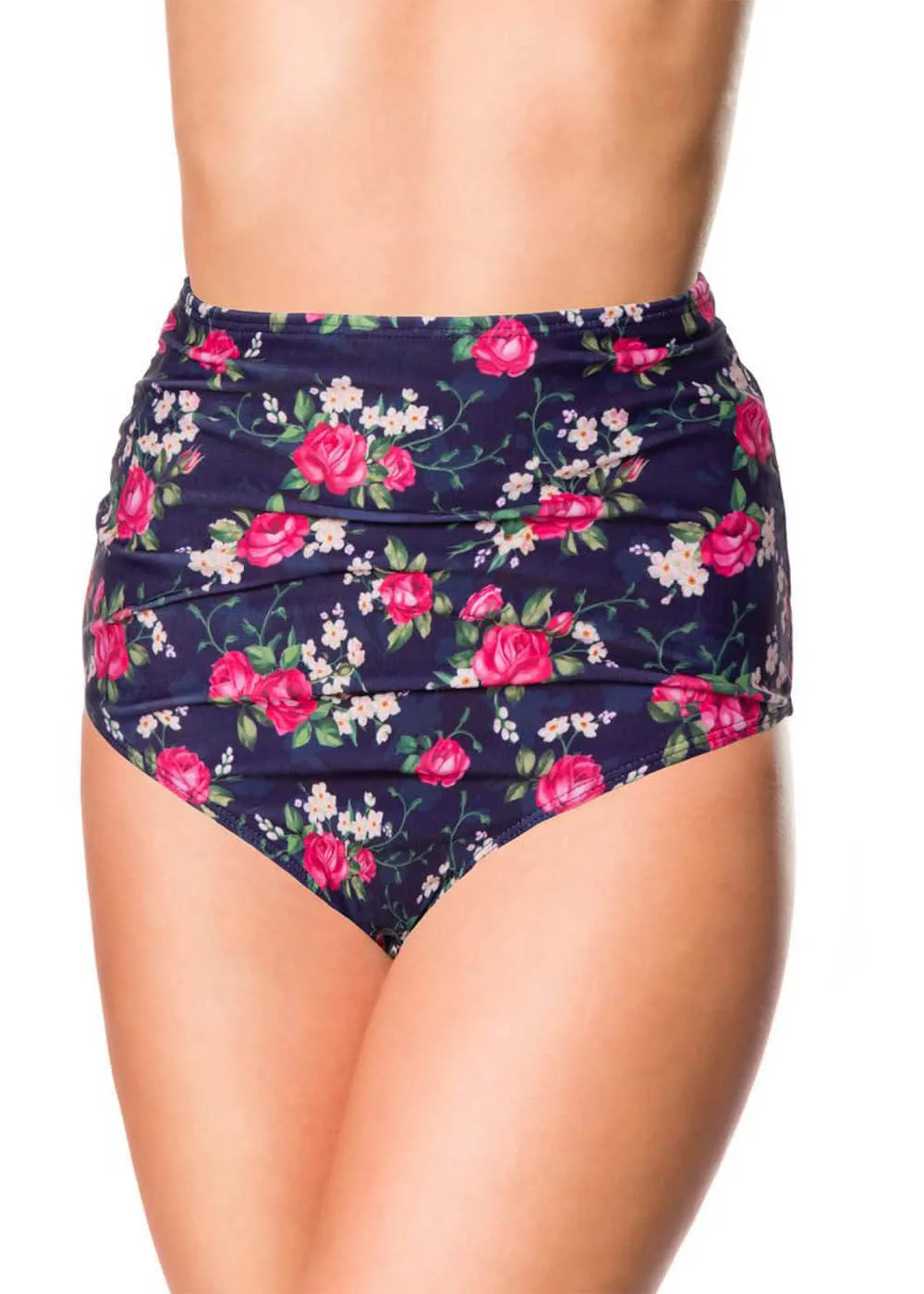 Belsira Vintage Flowers Bikini Pants Blue