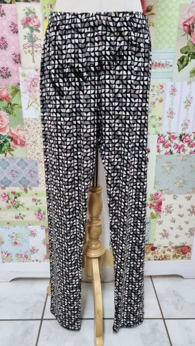 Black & Brown Geomatric Print Legging SH078