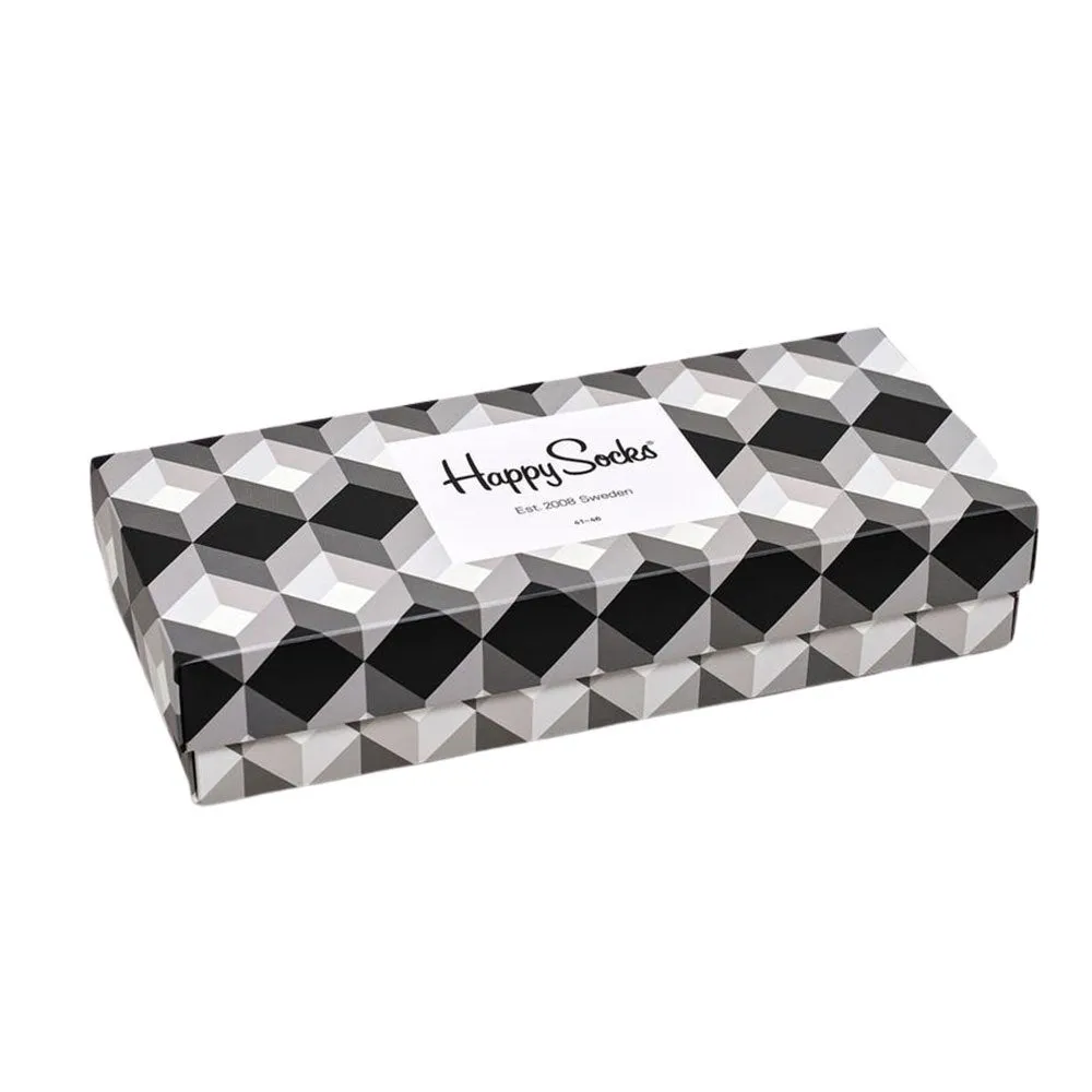 Black & White Socks Gift Box Set - 4-Pack