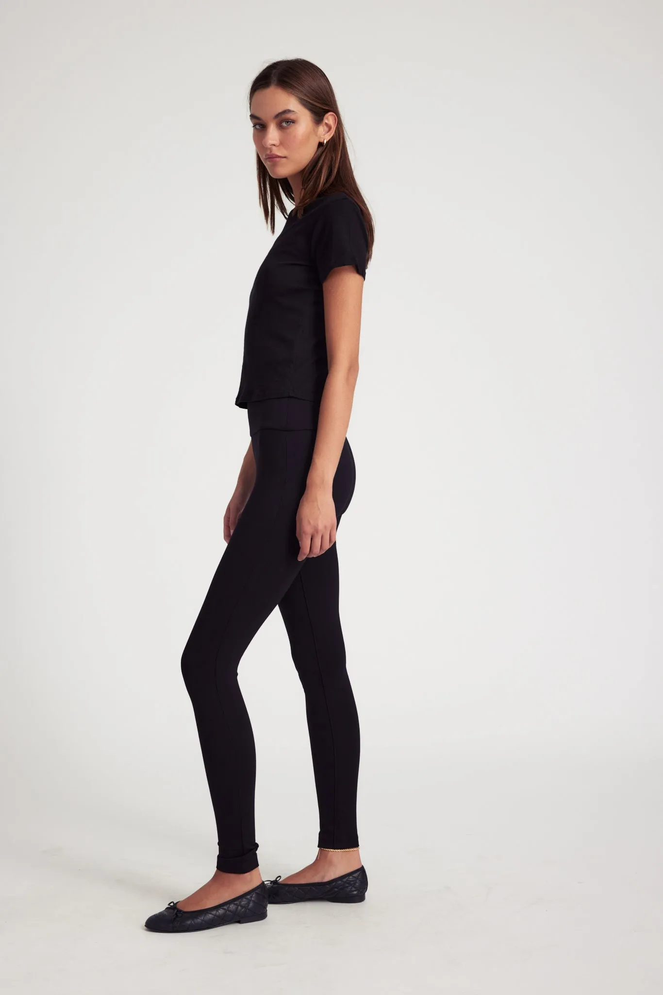 Black Casanova Ankle Leggings