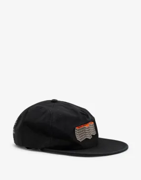 Black F Building 5 Panel Cap -