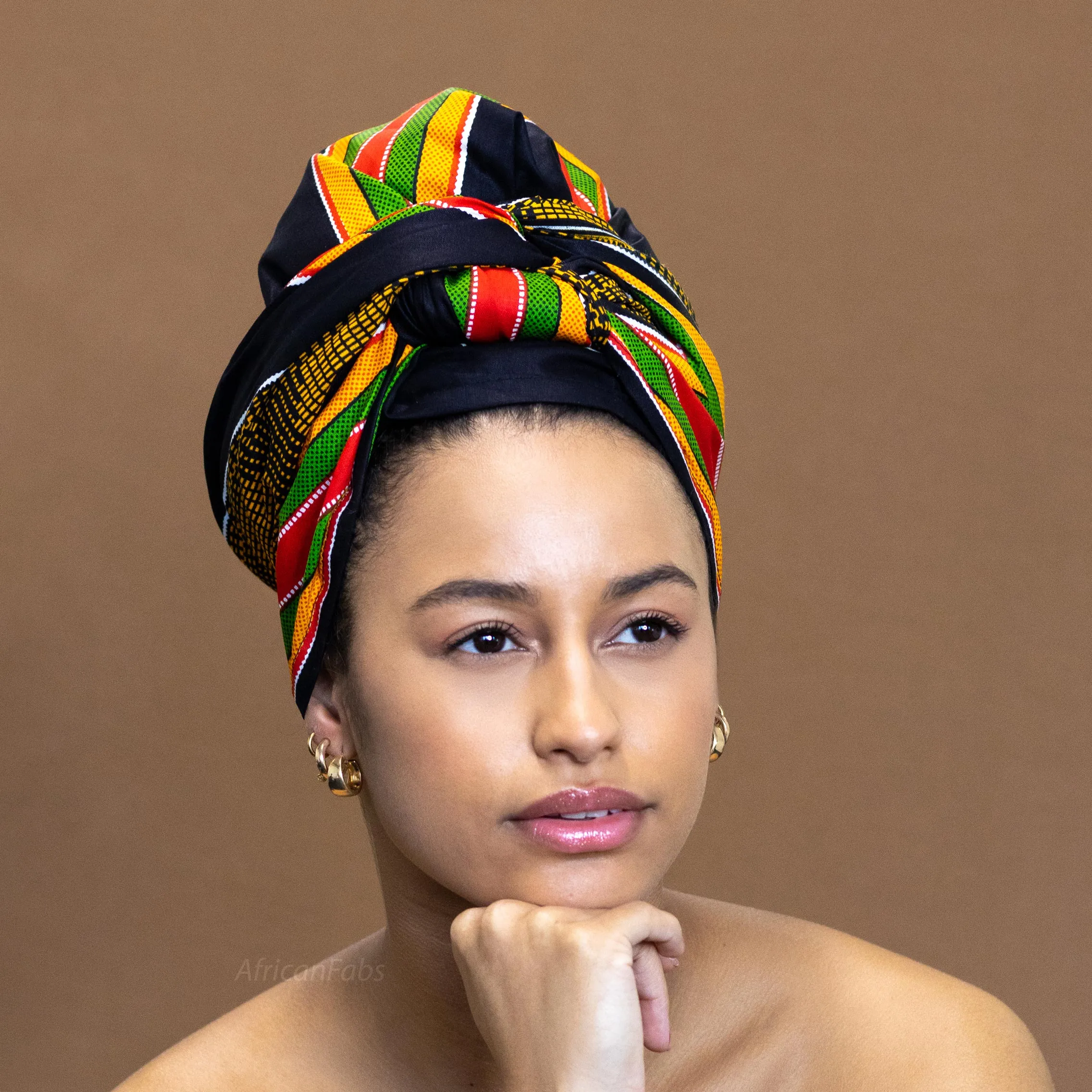 Black / Pan African kente headwrap