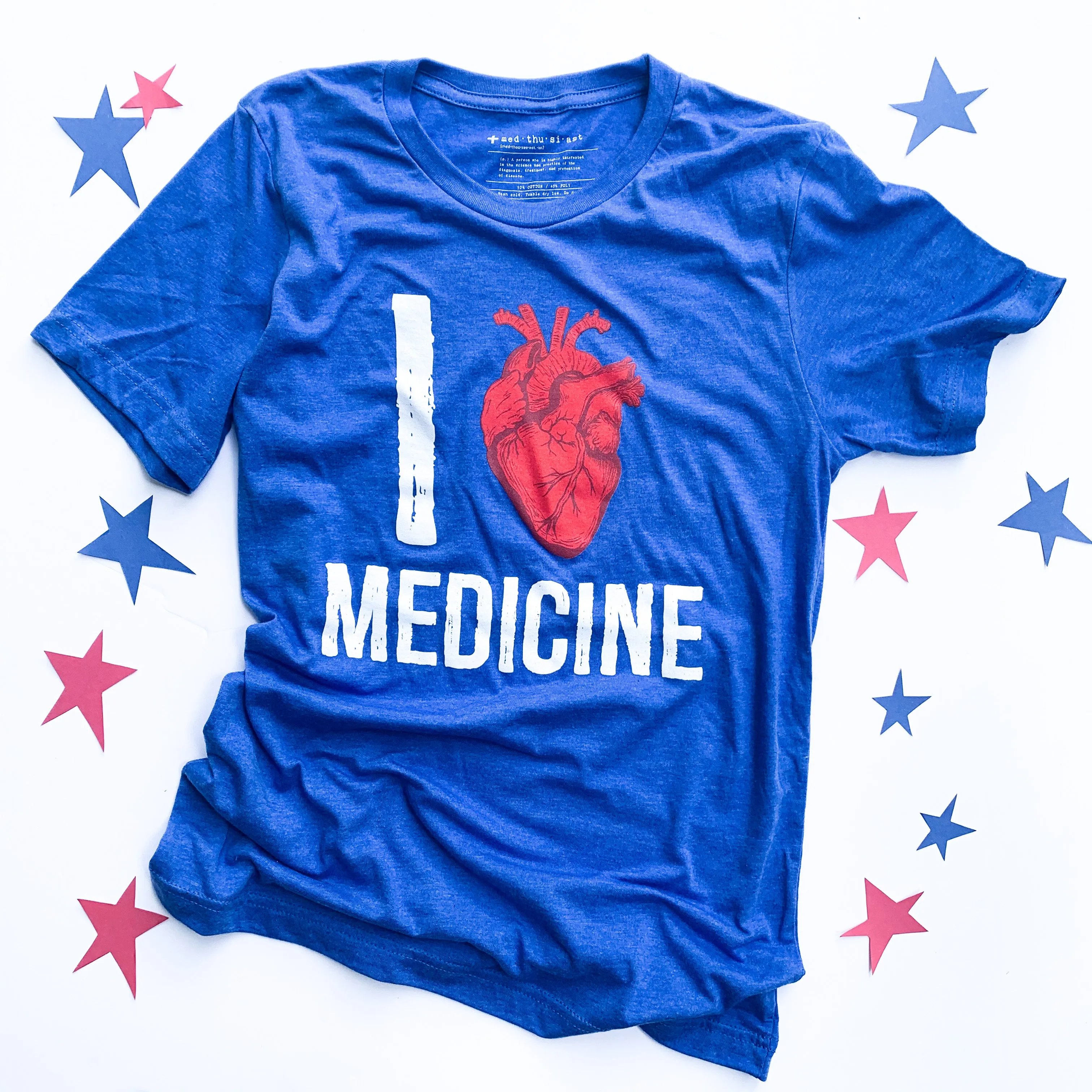 Blue I Heart Medicine Tee - FINAL SALE