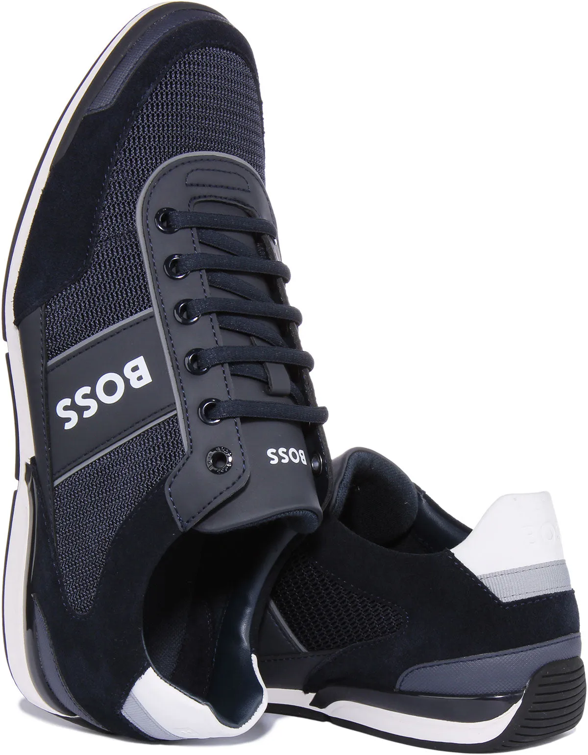 Boss Saturn Low profile In Dark Blue For Men